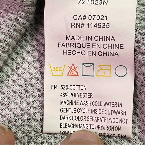 RDI Olive Green Camo T shirt Crew Neck Long Sleeves Waffle Knit M - Picture 6 of 7